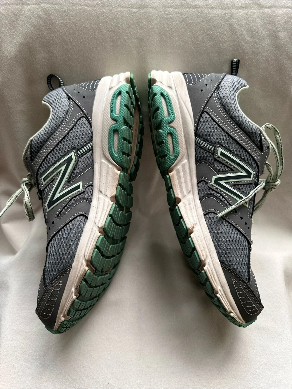 New Balance 430 Women's Gray and Mint Athletic Sneakers